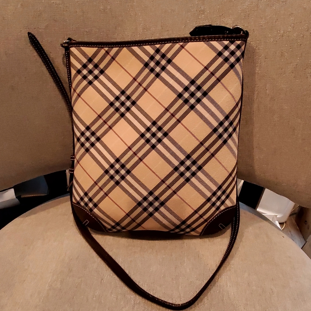 Burberry Blue Label Plaid Crossbody Bag